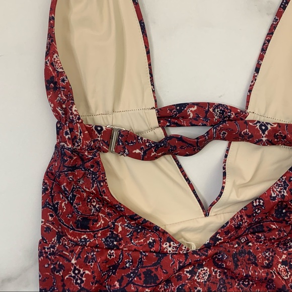 New Revolve Tavik Emme boho red one piece swimsuit Size XS - Picture 7 of 9